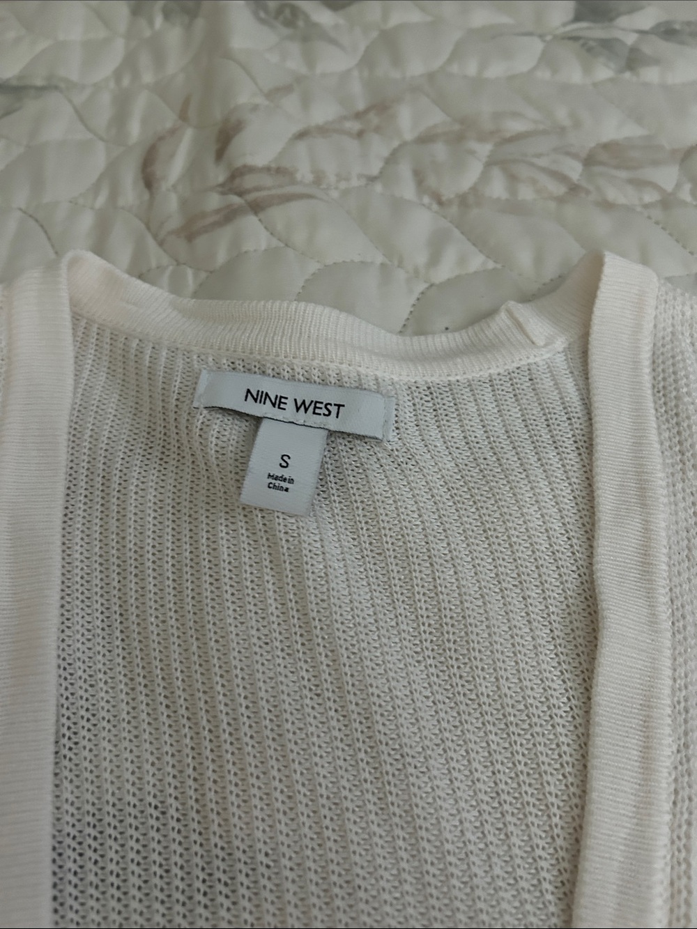 Open-Front Ribbed Cardigan Sweater - Picture 3 of 3